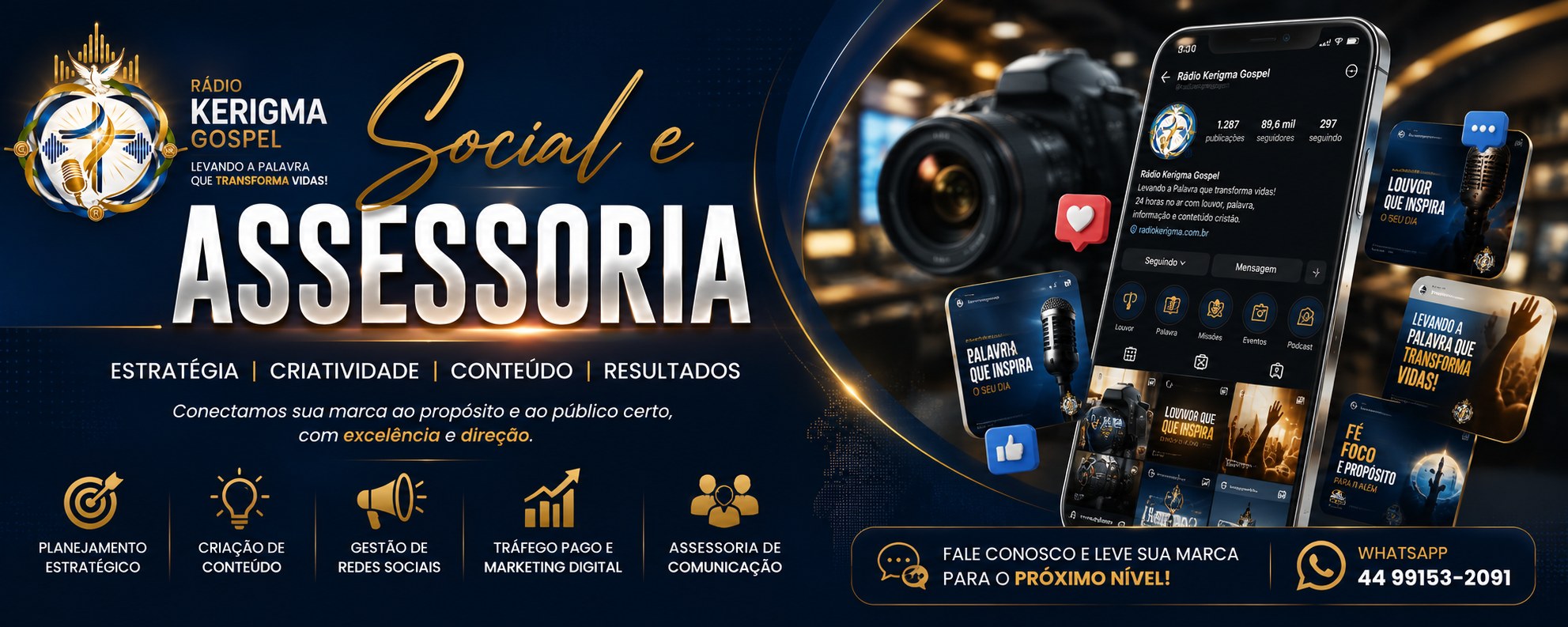 Social e Assessoria Kerigma — Estratégia, Criatividade, Conteúdo, Resultados